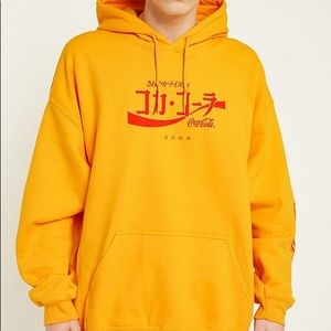 Yellow Coca Cola japanese hoodie